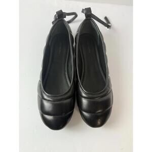 Free People Shoes On A‎ Cloud Black Ballet Flats Size 11 Women Leather Boho